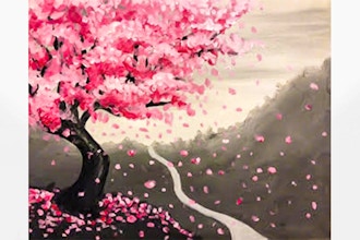 Virtual Paint Nite: Japanese Cherry Blossom (Ages 6+)